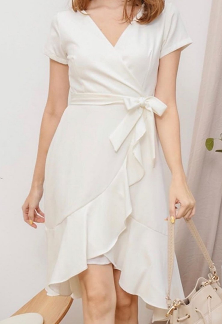 White Wrap Around Dress Hotsell, 58 ...