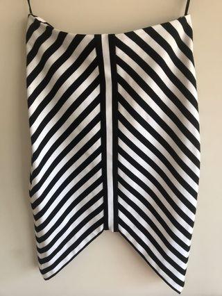 Bec & Bridge stipe skirt (size 8)