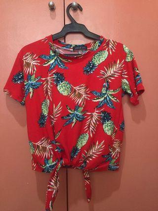 Red Pineapple Blouse