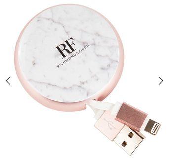Richmond and Finch White Marble iPhone Cable Winder