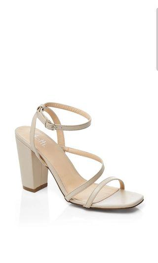 Beige Strap Heels