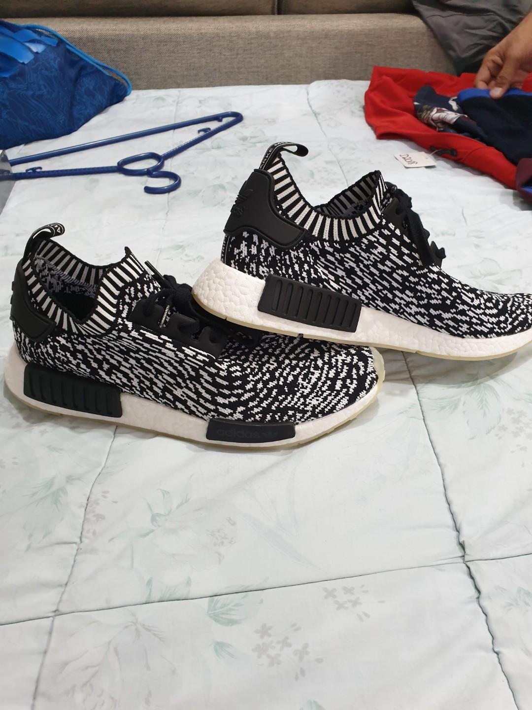 Adidas nmd r1 Sashiko black Men s Fashion Footwear Dress Shoes on Carousell