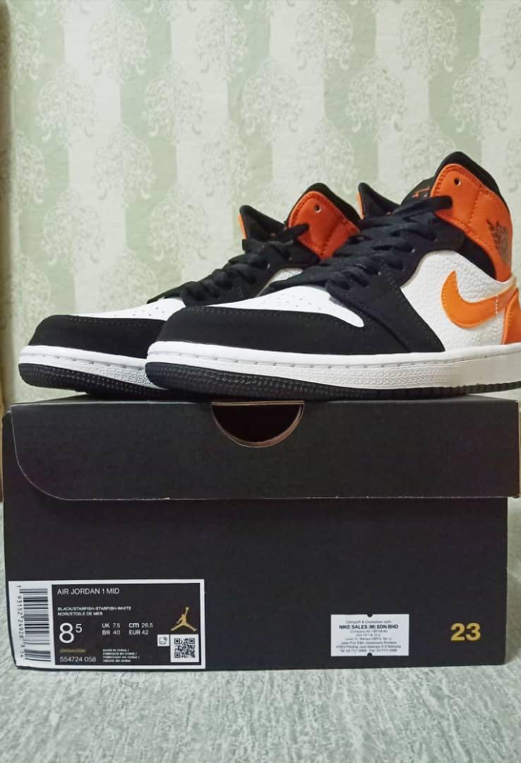 Air Jordan 1 Mid Shattered Blackboard, Men's Fashion, Footwear, Sneakers on Carousell