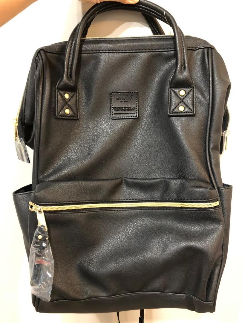 Anello Kuchigane Backpack RETRO (Black), Women's Fashion, Bags