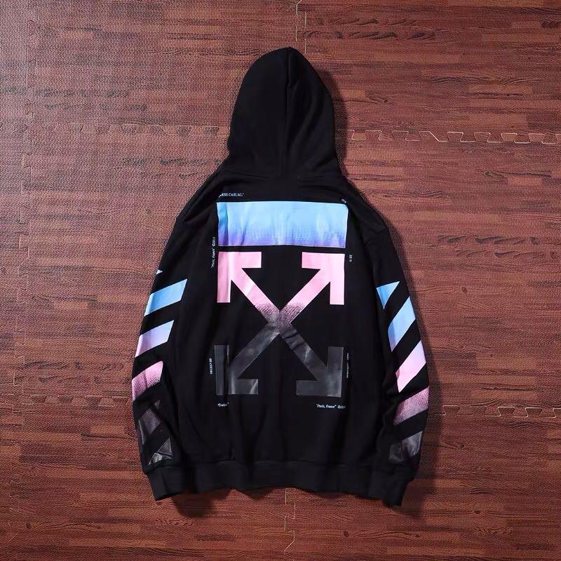 Off white on sale pink blue hoodie