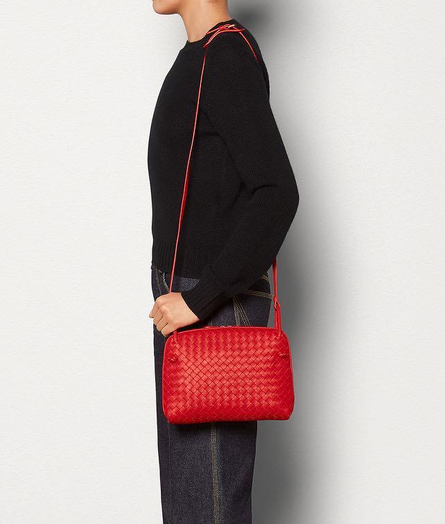 Bottega Veneta Nodini Bag Bright Red Luxury Bags Wallets