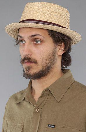 Brixton - Delta Hat - Tan Straw, Fesyen 