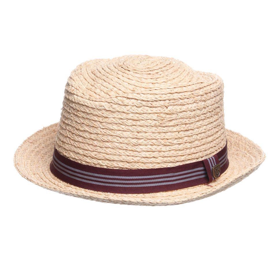 Brixton - Delta Hat - Tan Straw, Fesyen 