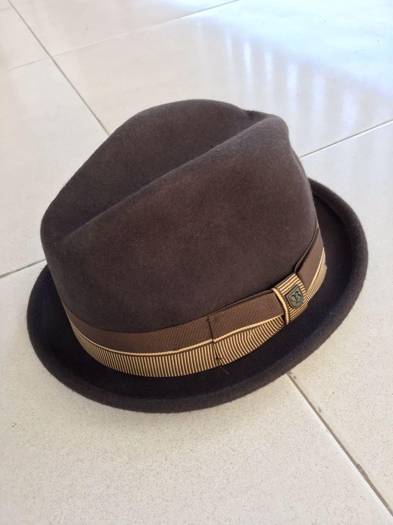 Brixton - Gain Fedora - Brown, Fesyen 
