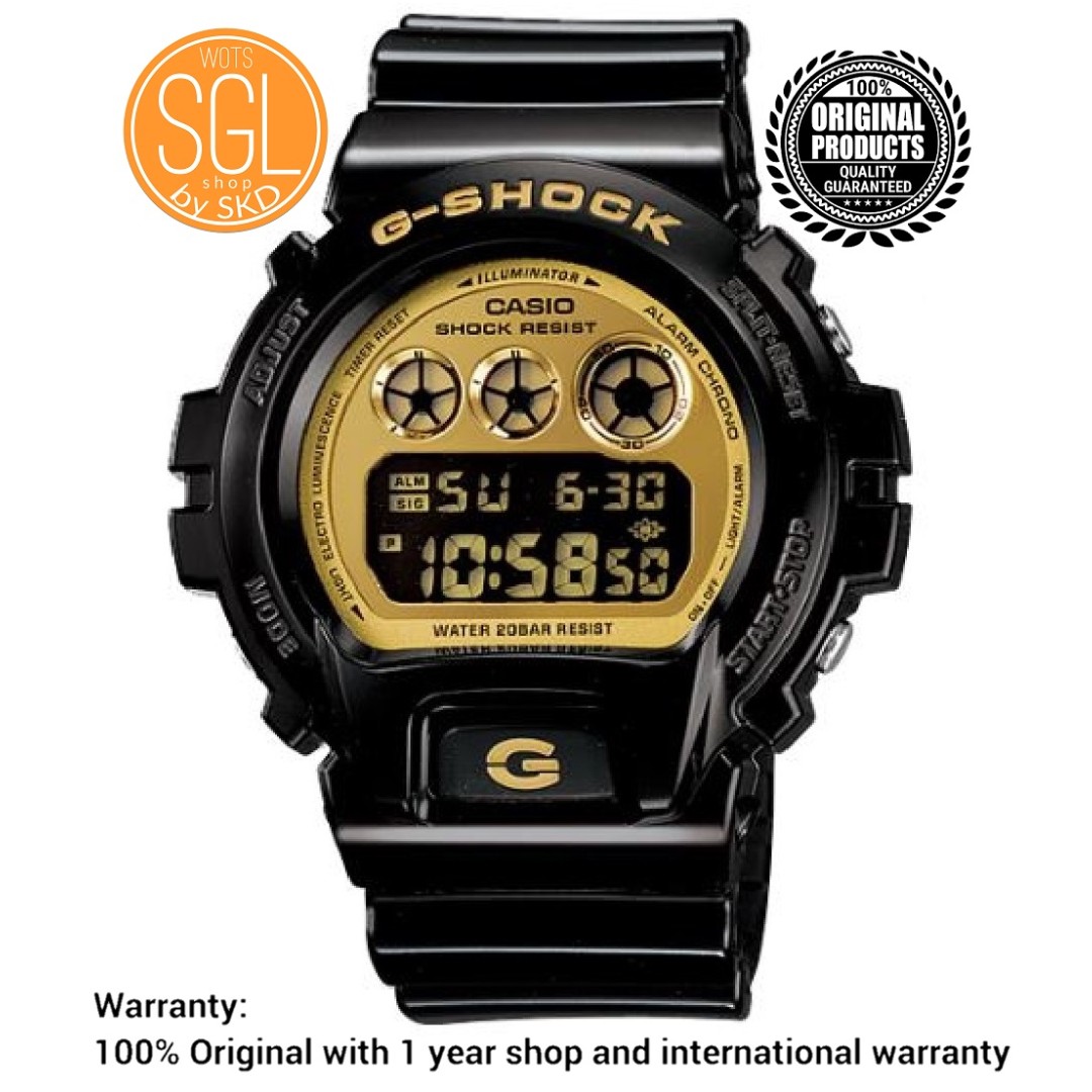 Casio G-Shock Black Gold Digital Midsize Watch DW6900CB-1, Men's Fashion, Watches & Accessories ...