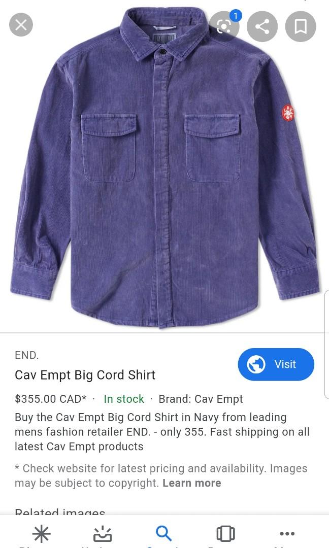 Cav empt corduroy jacket