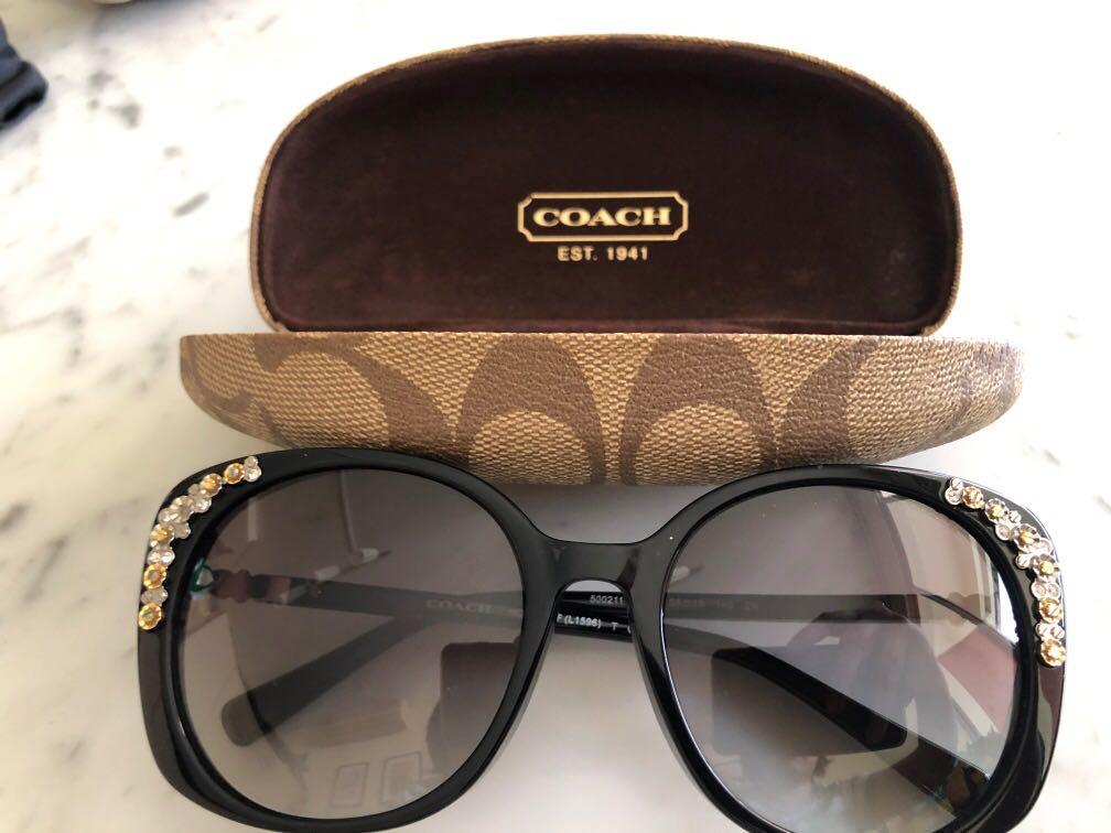 Coach Black Sunglasses Women s Fashion Watches Accessories Sunglasses Eyewear on Carousell