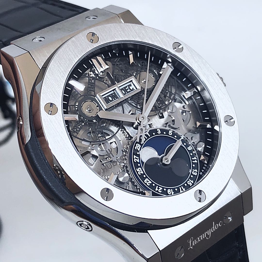 hublot skeleton moon phase