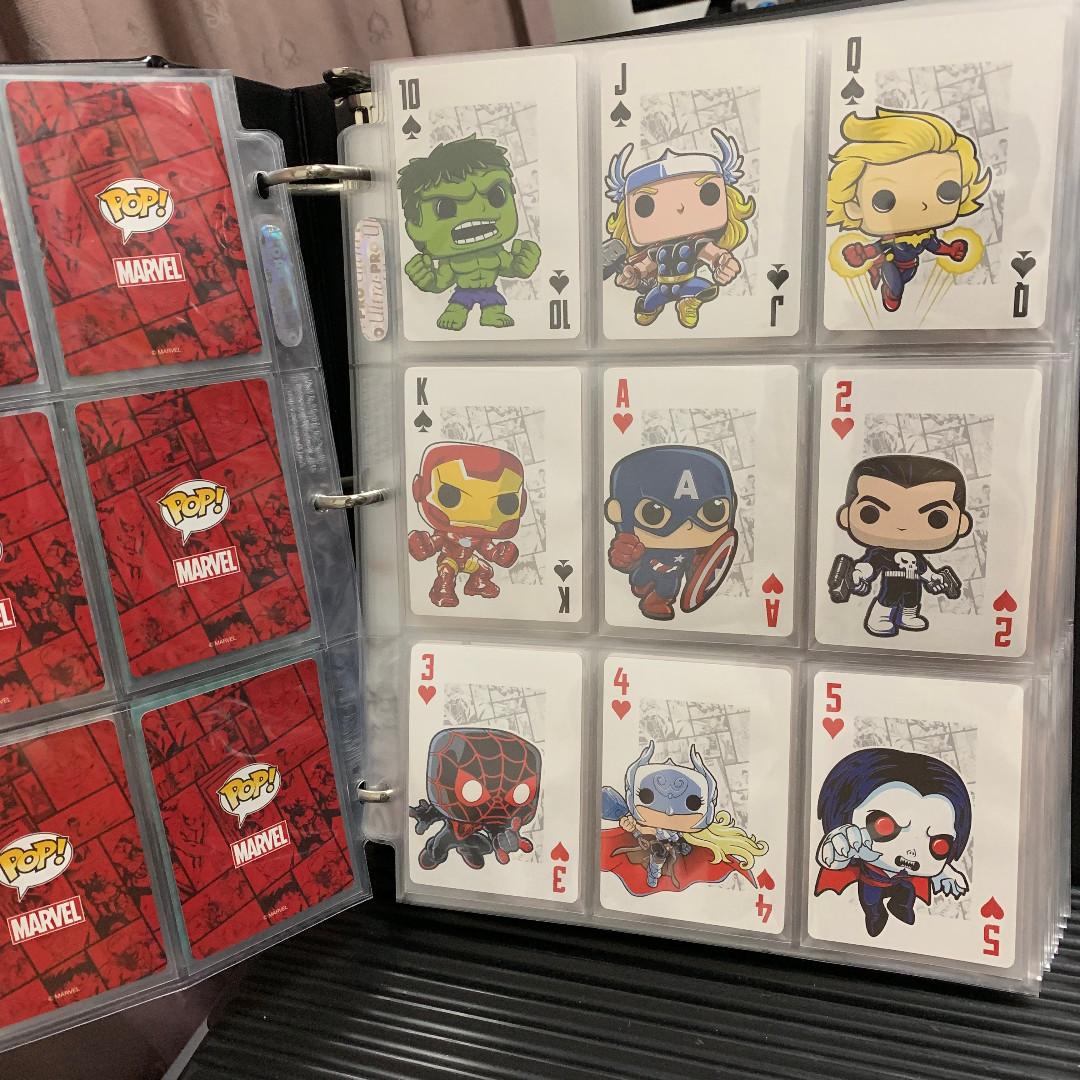 Marvel pop top playing cards