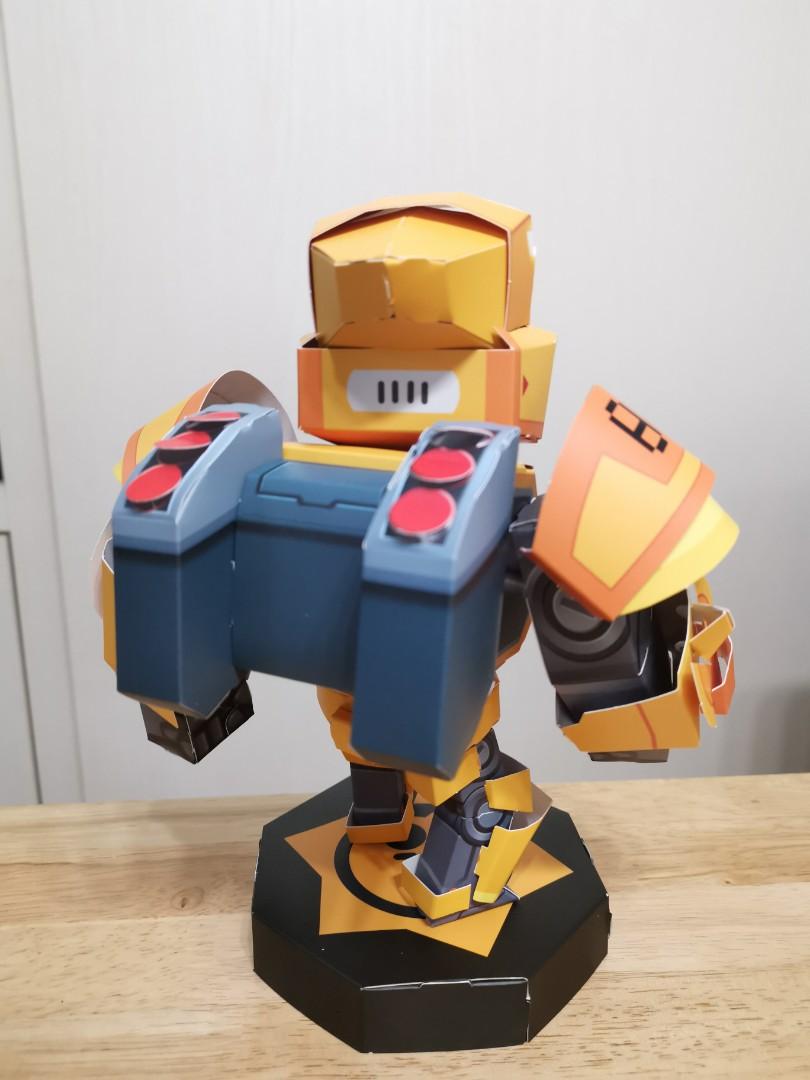 Genuine Official Supercell Brawl Stars Gold Mecha Bo Paper Toy Toys Games Others On Carousell