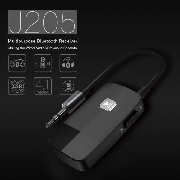 Golvery J5 Bluetooth Audio Receiver Built In Csr Latest V4 2 Chip Portable Wireless Aux Adapter With 3 5mm Jack Black Audio Headphones Headsets On Carousell