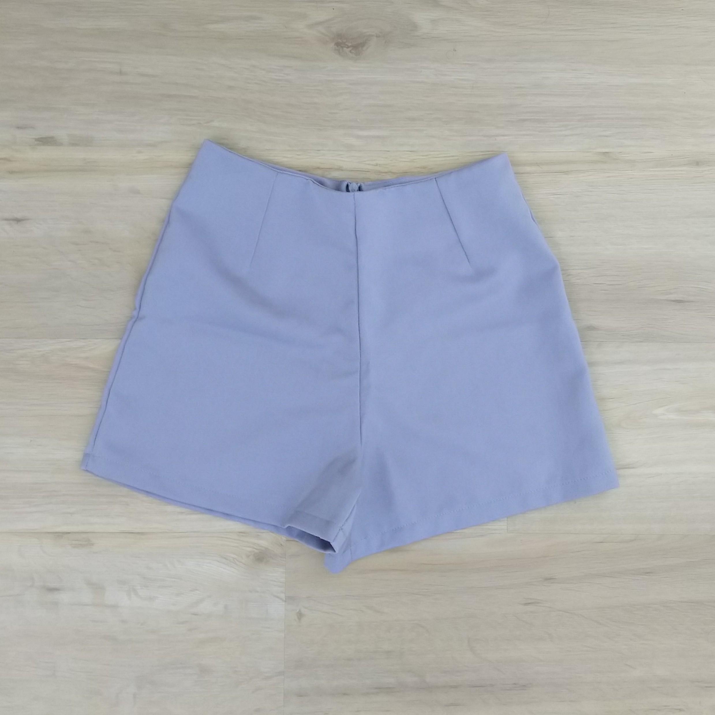 lilac high waisted shorts