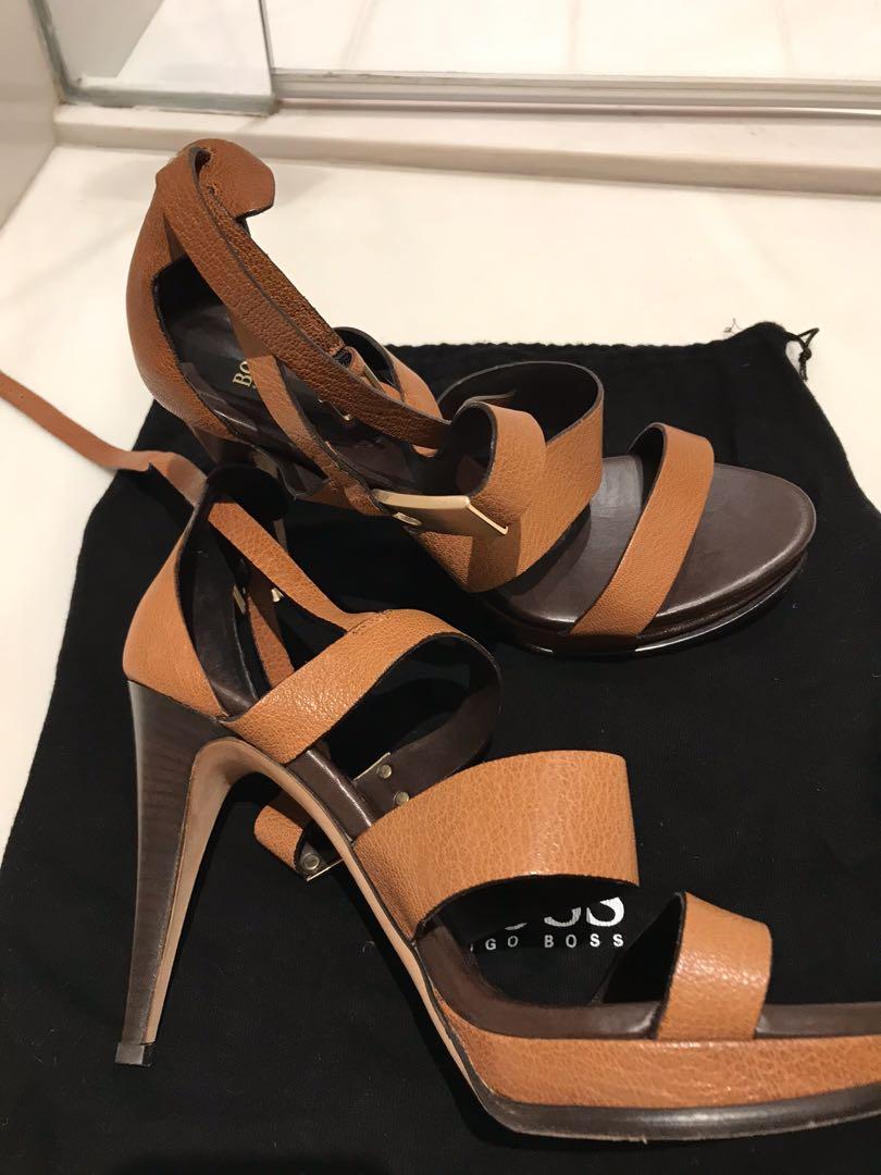 hugo boss leather sandals