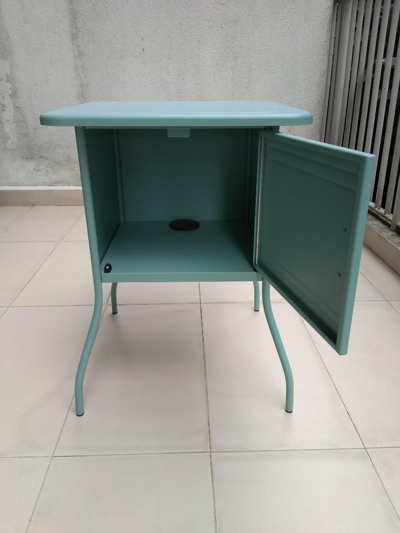IKEA VETTRE TURQUOISE bedside Furniture & Home Living, Furniture, Tables & Sets