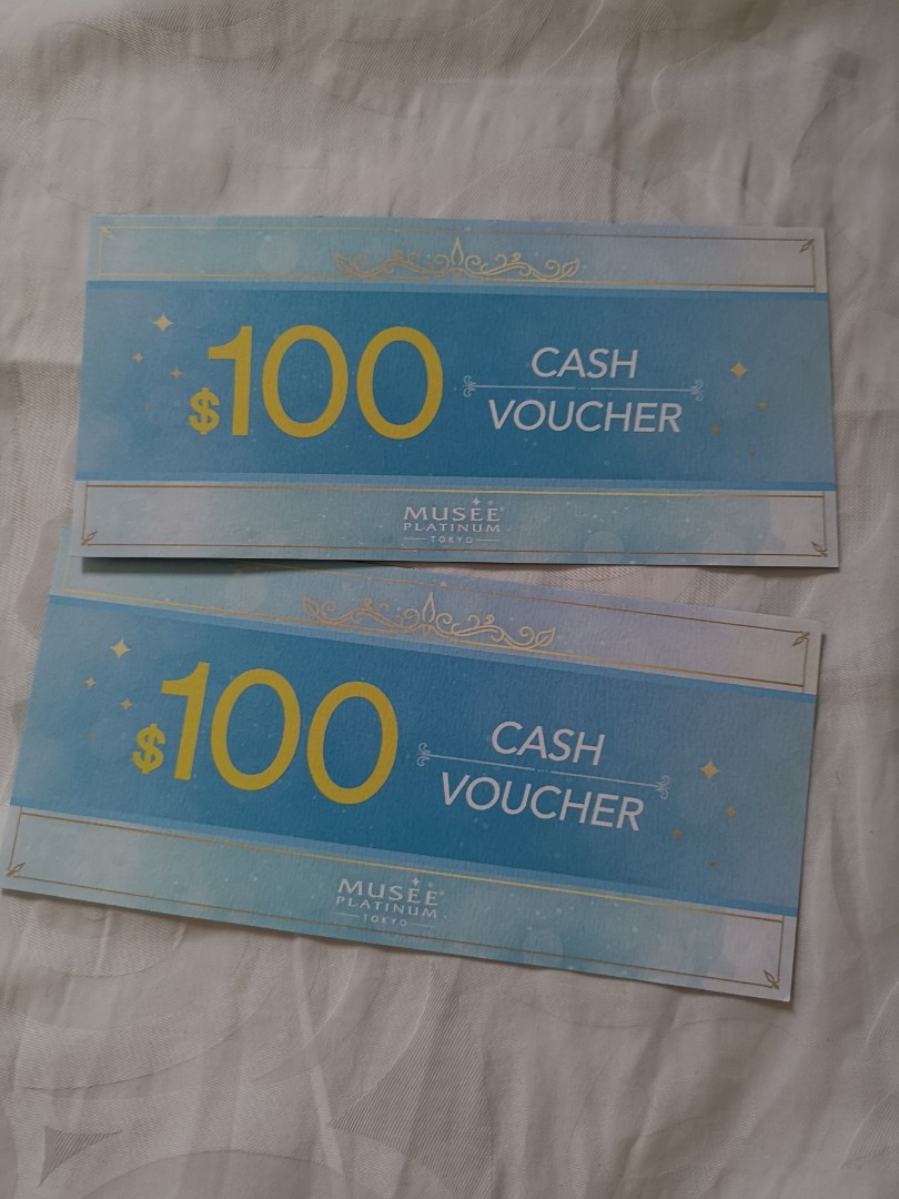 Musee platinum 100 voucher/gift card, Everything Else on Carousell