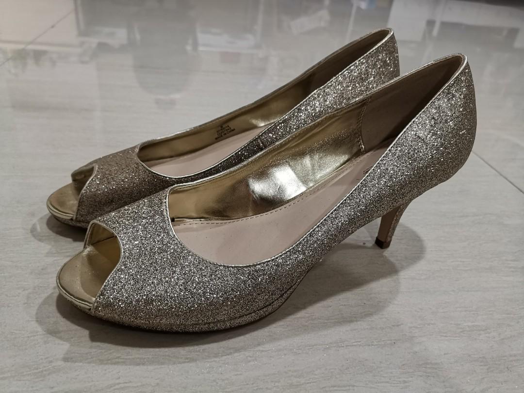 New Champagne glitter heels by Dorothy Perkins EU 43 UK 9