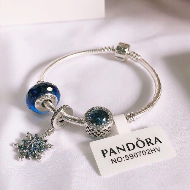 Open PO Pandora bracelets snowflake 