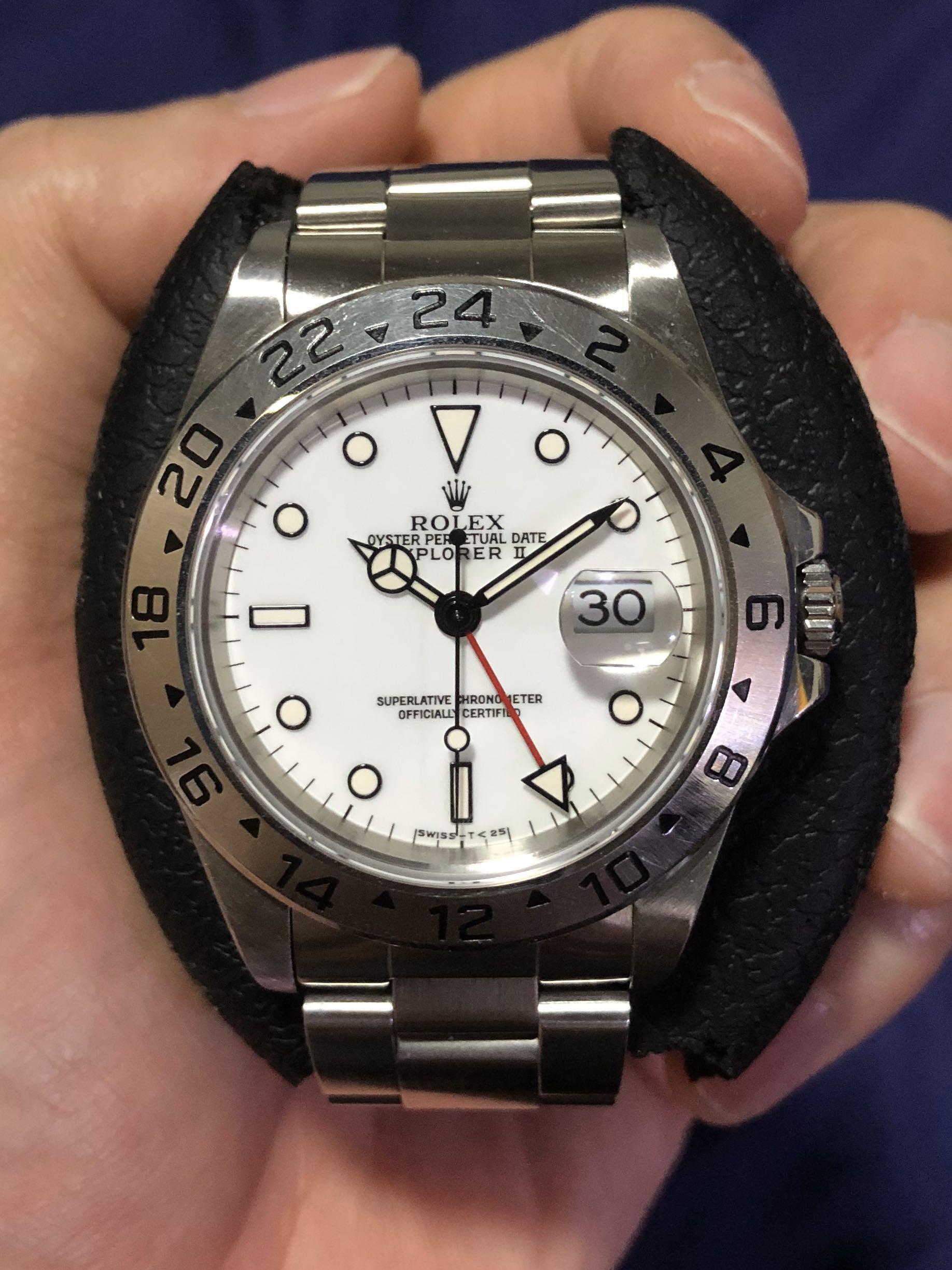 Patina Rolex Explorer II 16570 T Dial Full Set, Luxury, Watches on Carousell