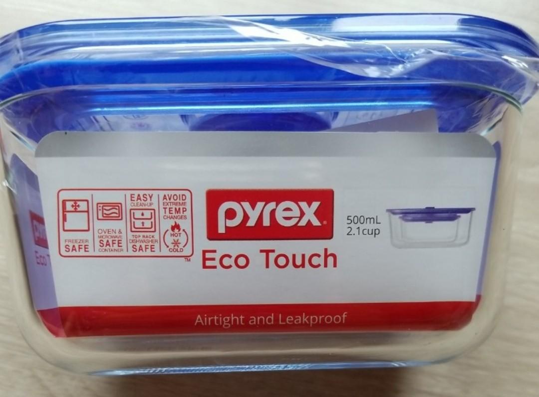 pyrex eco touch airtight and leakproof, 傢俬＆家居, 廚具和餐具, 食物整理及儲存 Carousell