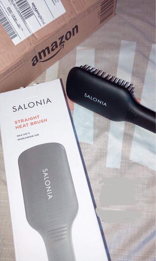 salonia straight heat brush