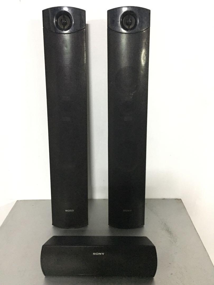 Sony Speaker System Model No SSTS113 with Center Speaker Model No SSCT111, Audio, Soundbars