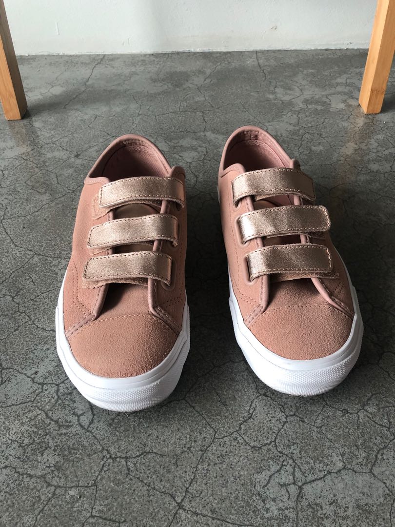 suede velcro vans