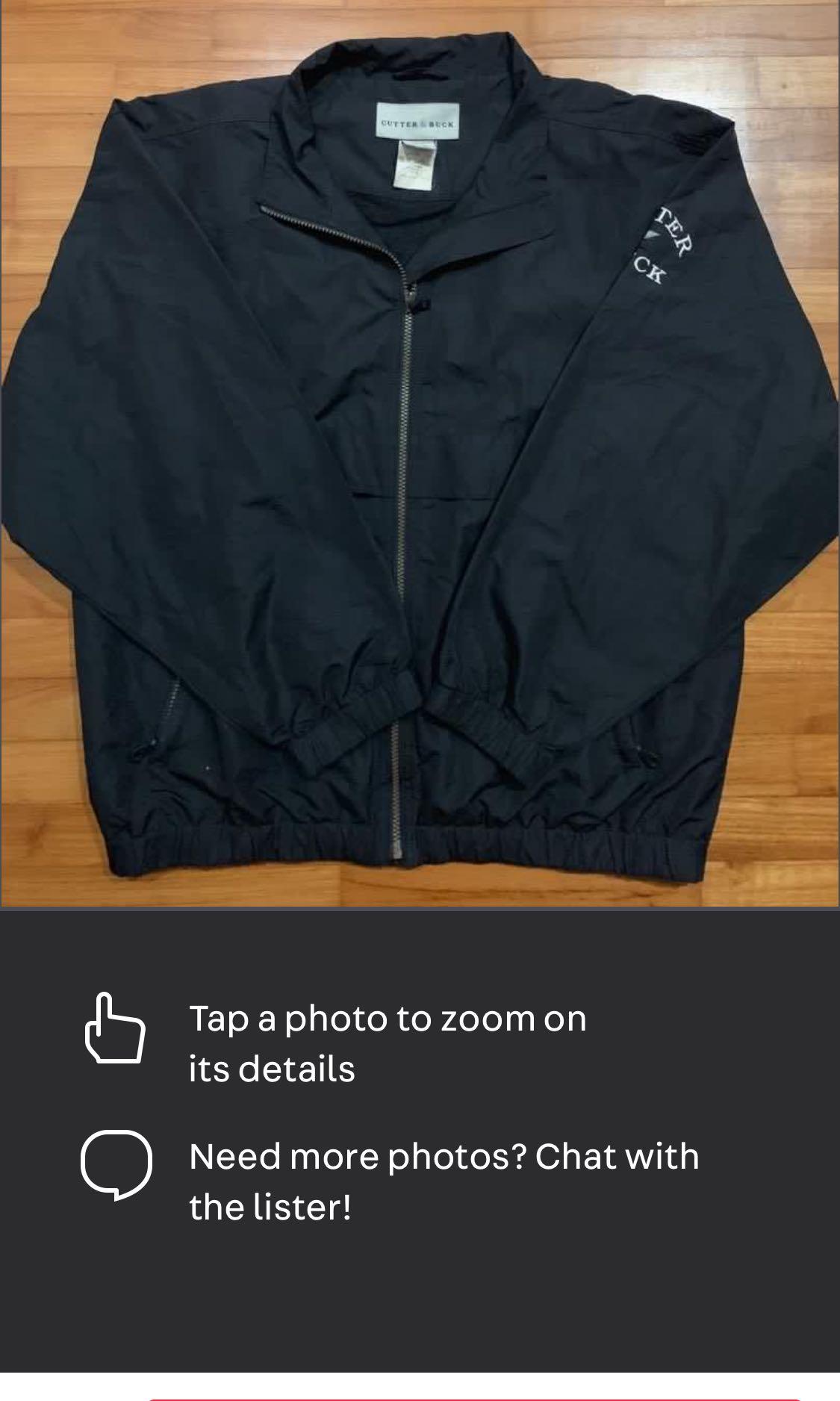 vintage cutter and buck windbreaker 