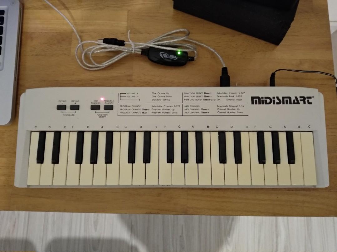 Vintage MidiSmart 37 keys midi keyboard (with free Midi to USB cable