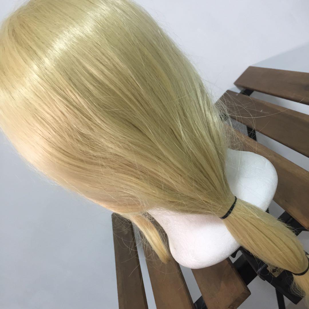 long blonde cosplay wig straight