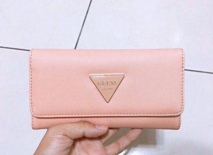 Guess粉色長夾 新品