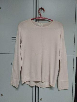 ZARA Sweater Sweat Shirt Top Blouse (Pastel Pink)