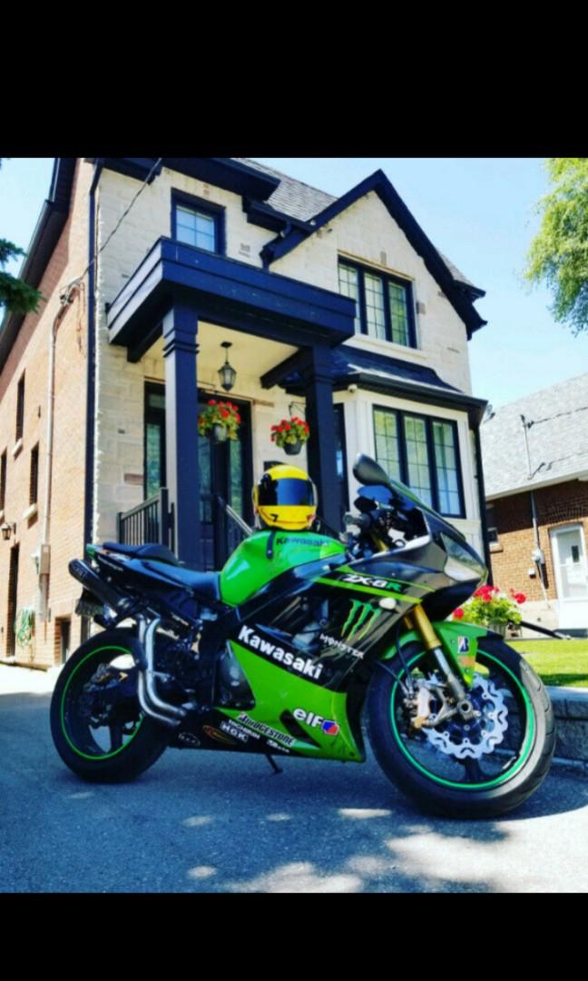 2003 Kawasaki Ninja Monster 636 ZX6R CUSTOM EXHAUST, Motorbikes on