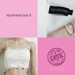 Top brokat size S