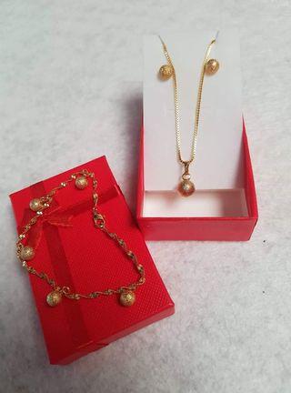 18K Thai Gold Coated 2 in 1 Jewelry Set