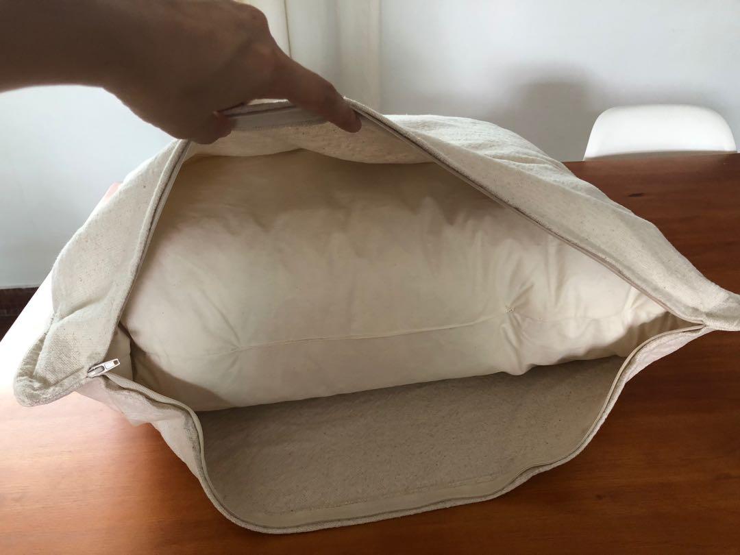 67x67 feather big cushions incl. cover Furniture Home Living