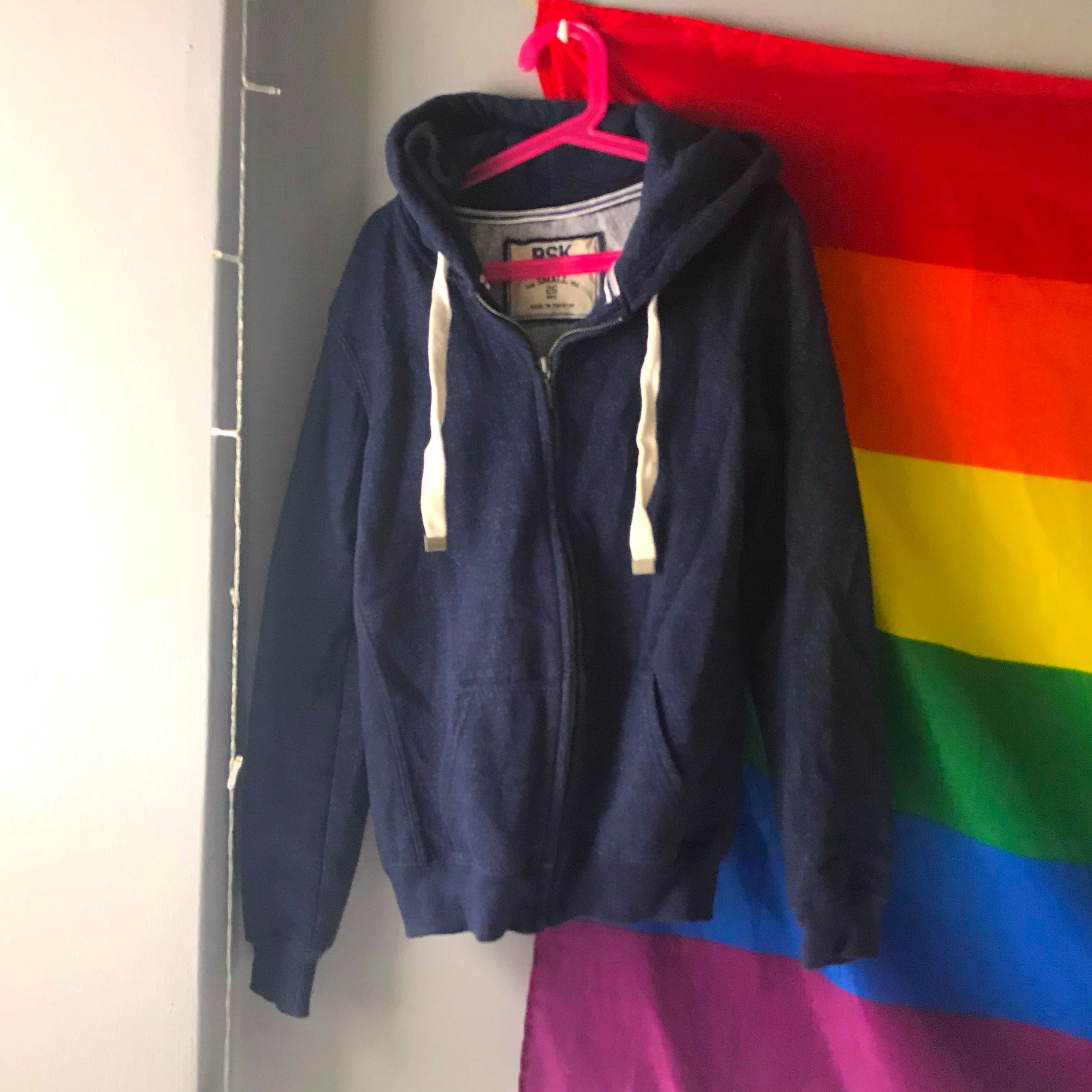 heather navy hoodie