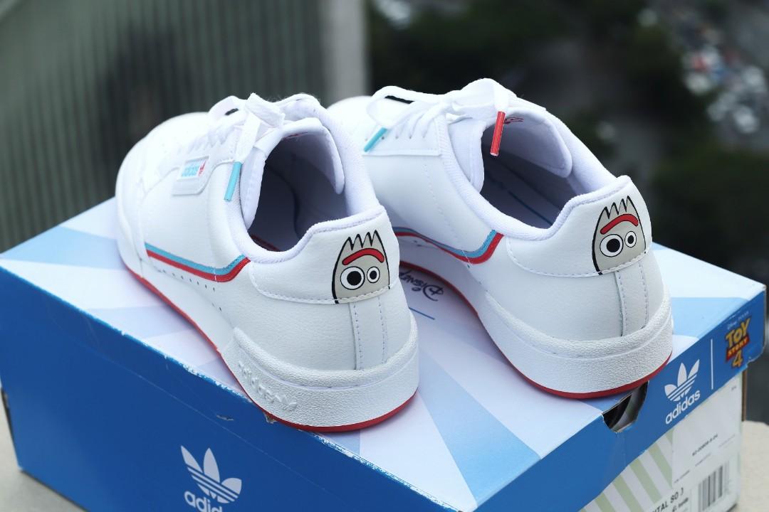 Adidas Continental 80's x Toy Story Forky, Women's Fashion, Footwear, Sneakers on Carousell