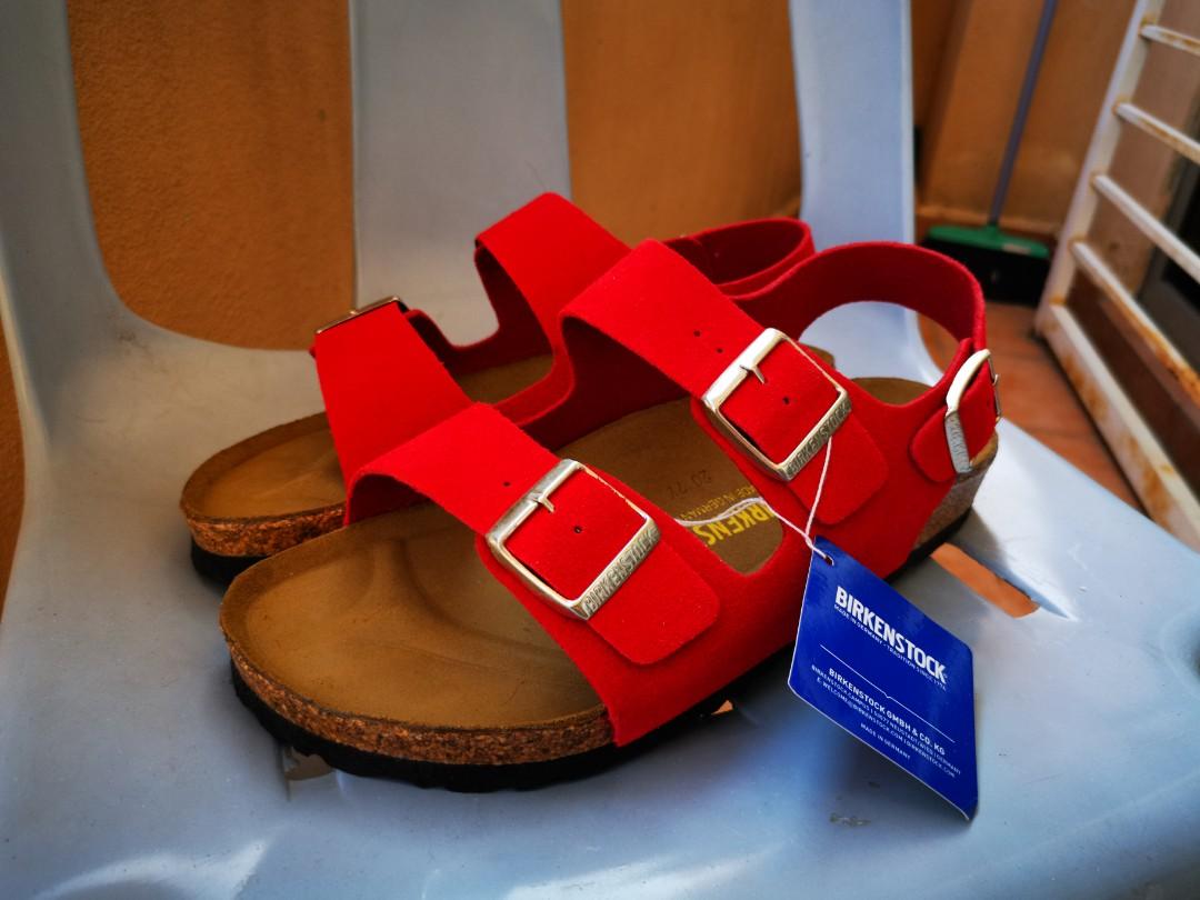 Mens red birkenstock shop