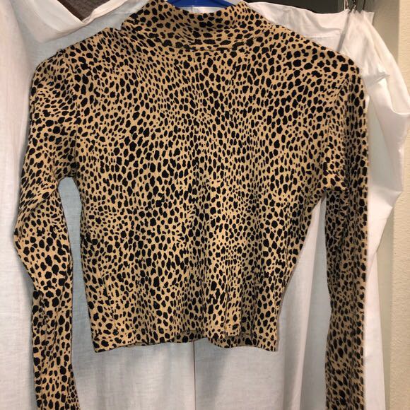 Cheetah turtleneck sales brandy melville