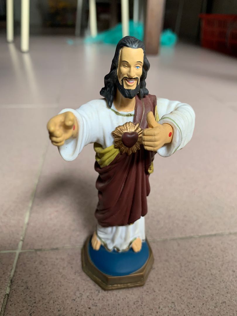 Buddy Jesus Christ Statue Figure - 5 inches height, Toys & Games ...