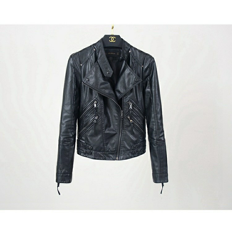 CHANEL WOMEN LEATHER JACKET Women s Fashion Coats Jackets and
