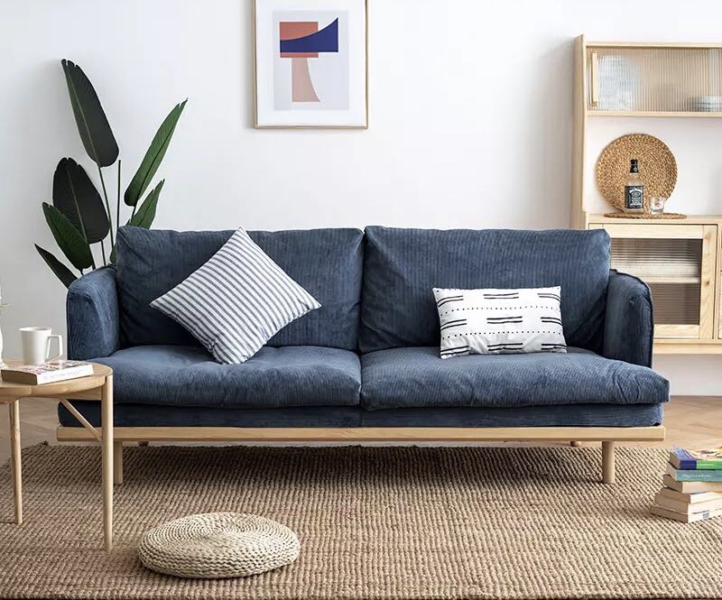 blue sofa