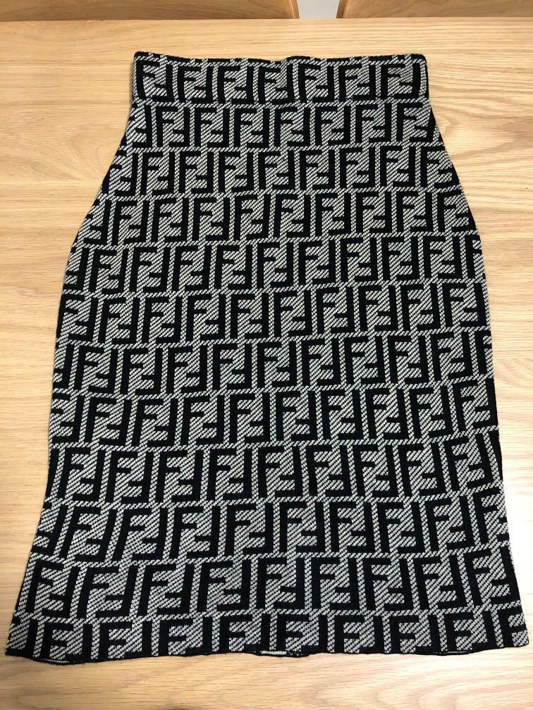 fendi knit skirt
