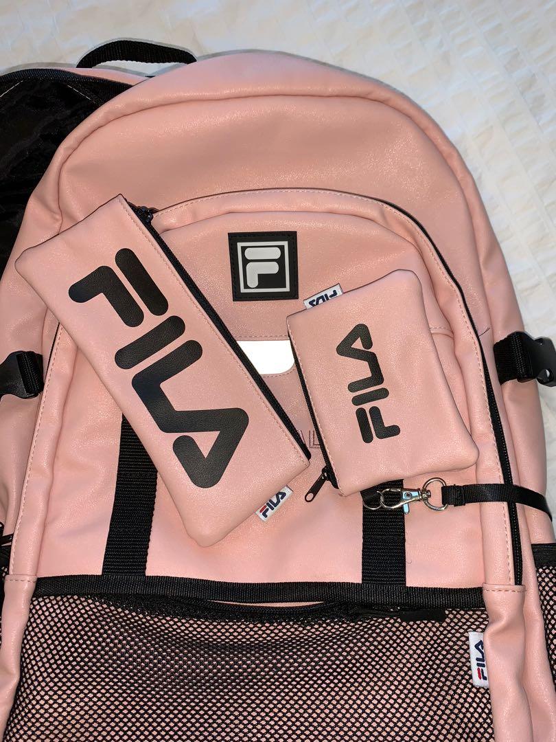 Fila pink Backpack Women s Fashion Bags Wallets Backpacks on Carousell