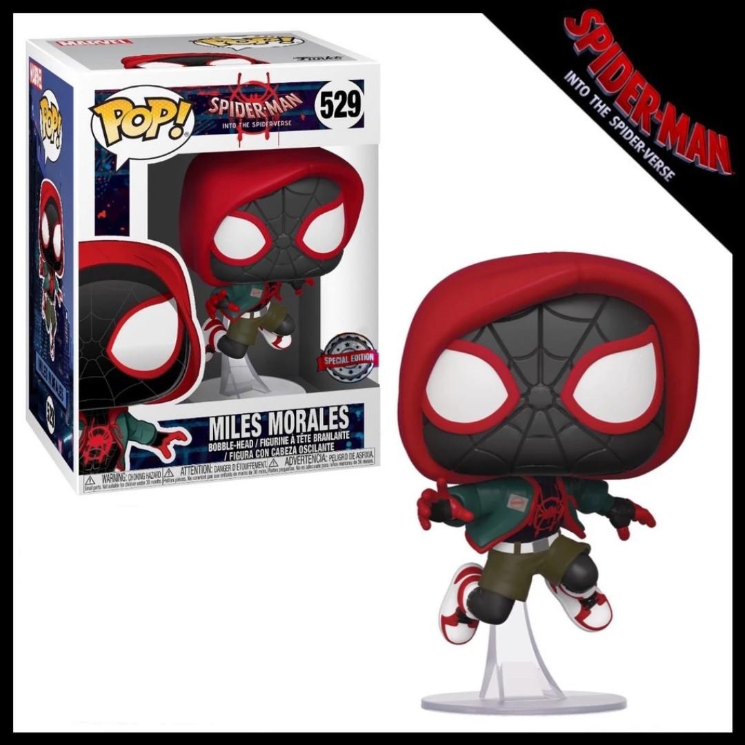 Funko Pop Spider Man Into The Spider Verse Miles Morales Casual Special Edition 529 Toys Games Bricks Figurines On Carousell